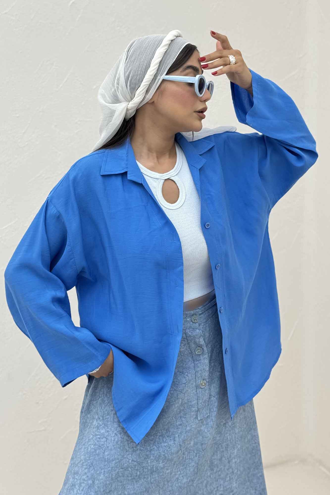 شومیز نخی پری ساده پشت پیله