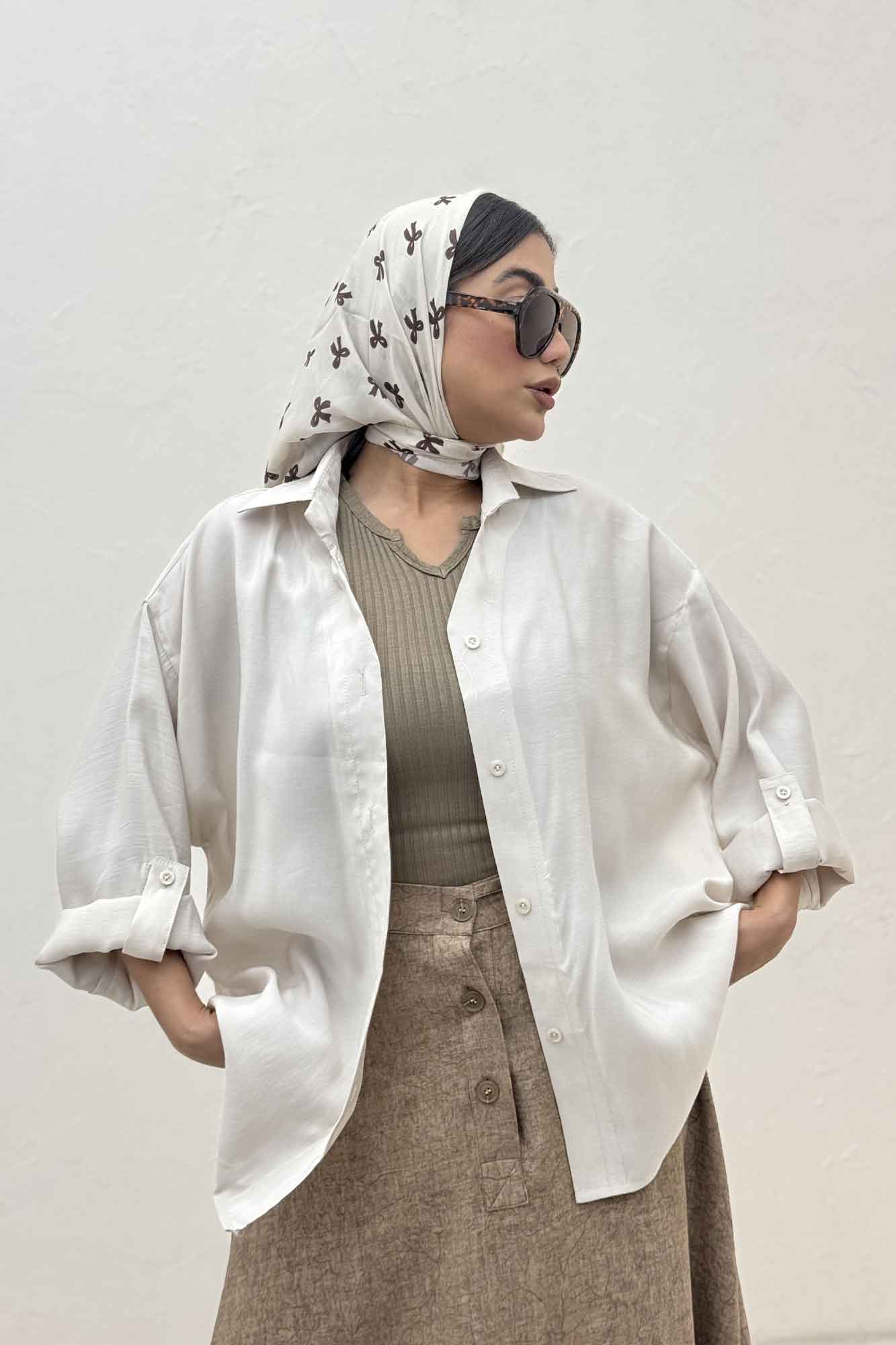 شومیز نخی پری ساده پشت پیله