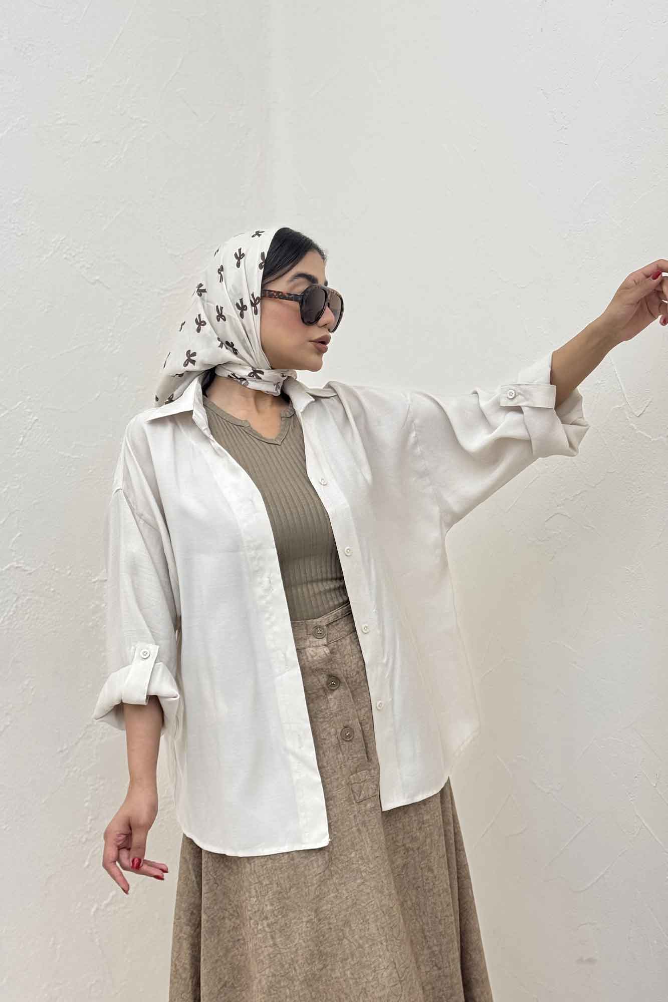 شومیز نخی پری ساده پشت پیله