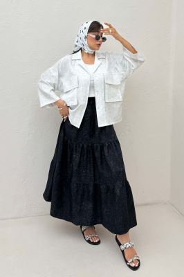 مانتو شانتون سرامیکی دو جیب پاکتی