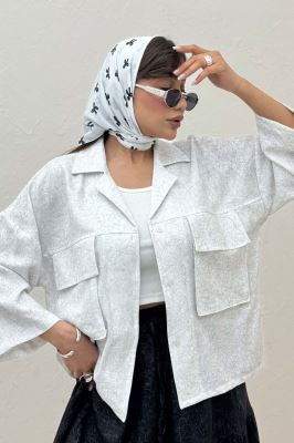 مانتو شانتون سرامیکی دو جیب پاکتی