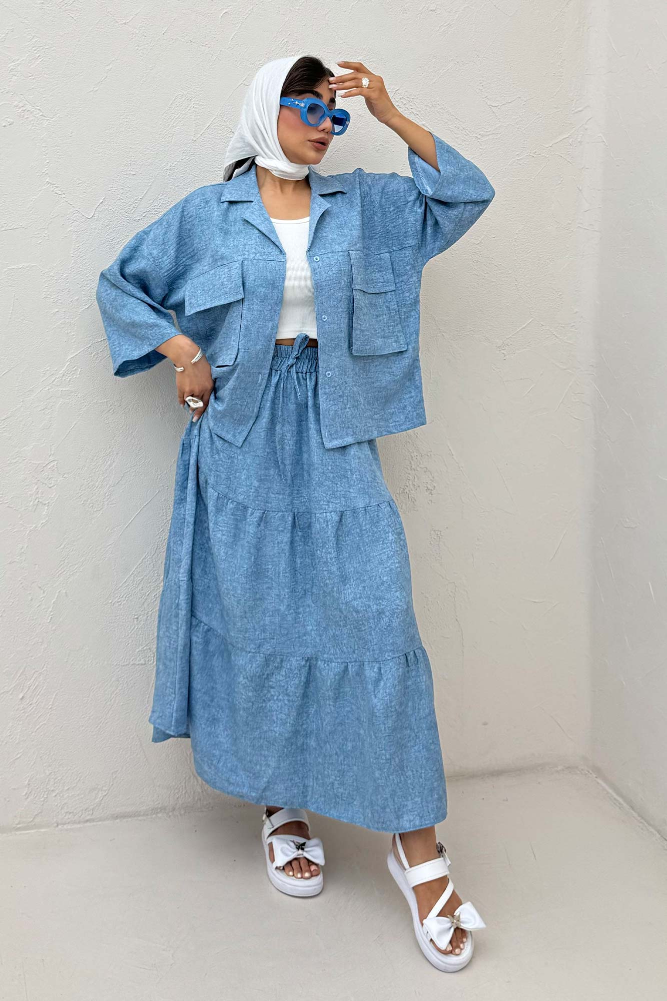 مانتو شانتون سرامیکی دو جیب پاکتی