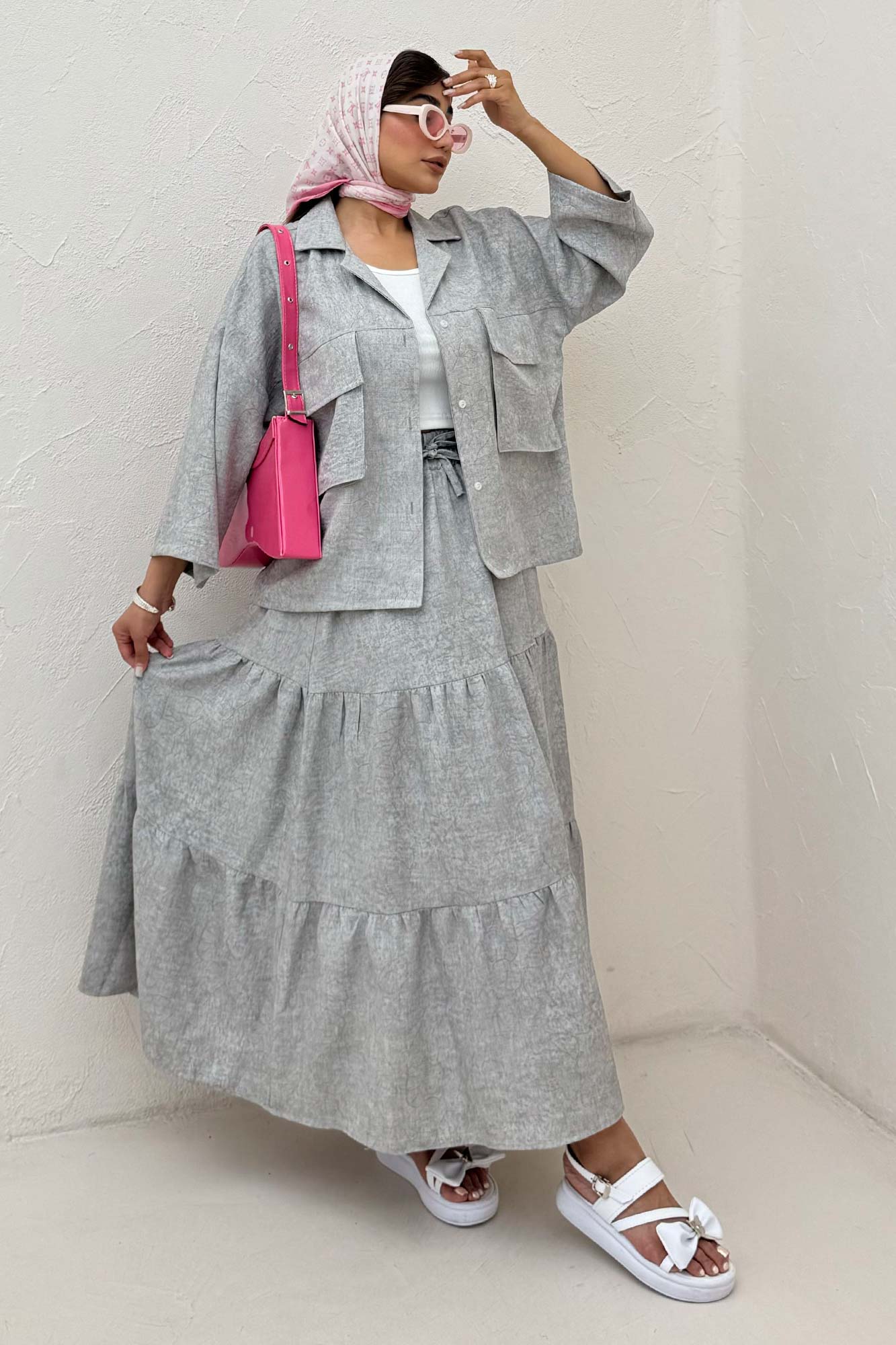 مانتو شانتون سرامیکی دو جیب پاکتی