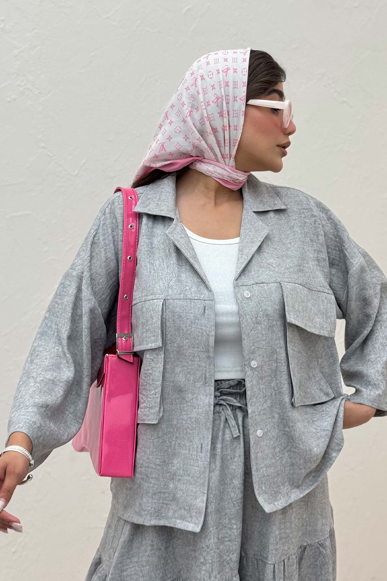 مانتو شانتون سرامیکی دو جیب پاکتی