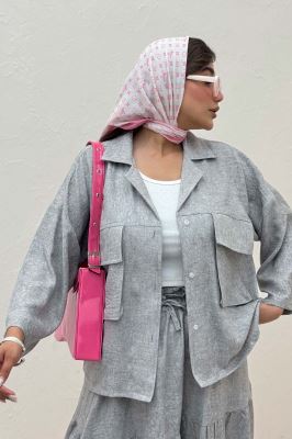 مانتو شانتون سرامیکی دو جیب پاکتی