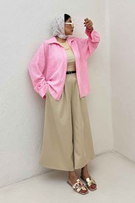 مانتو راه راه زارا تک جیب