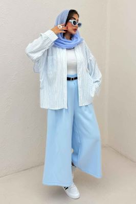 مانتو راه راه زارا تک جیب