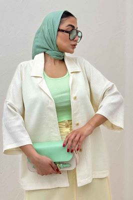 کت یقه شکاری آستین سه رب السا