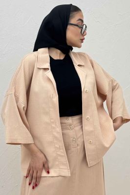 کت یقه شکاری آستین سه رب السا