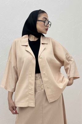 کت یقه شکاری آستین سه رب السا