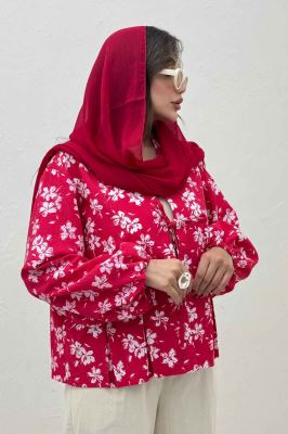 مانتو ونوس گلدار جلو پیله تک بند