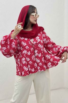 مانتو ونوس گلدار جلو پیله تک بند