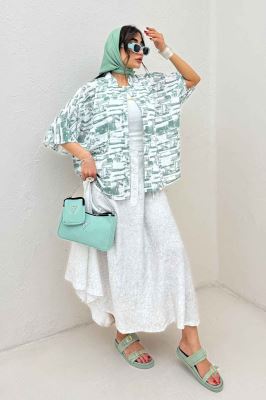 شومیز یقه سه سانت لینن اسلپ کد 3