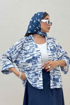 شومیز لینن اسلپ پشت بلند کد 3