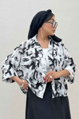 شومیز لینن اسلپ پشت بلند کد 4