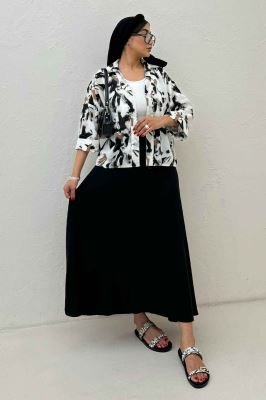 شومیز لینن اسلپ پشت بلند کد 4