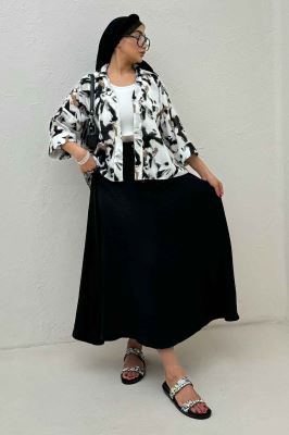 شومیز لینن اسلپ پشت بلند کد 4