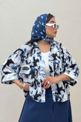 شومیز لینن اسلپ پشت بلند کد 4