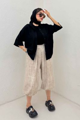 شومیز باکسی آستین دوبل 1074