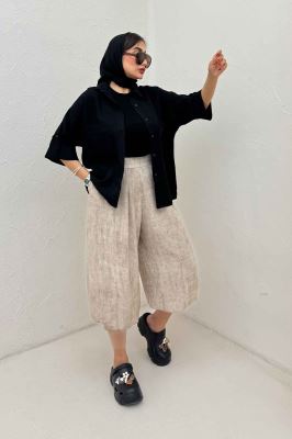 شومیز باکسی آستین دوبل 1074