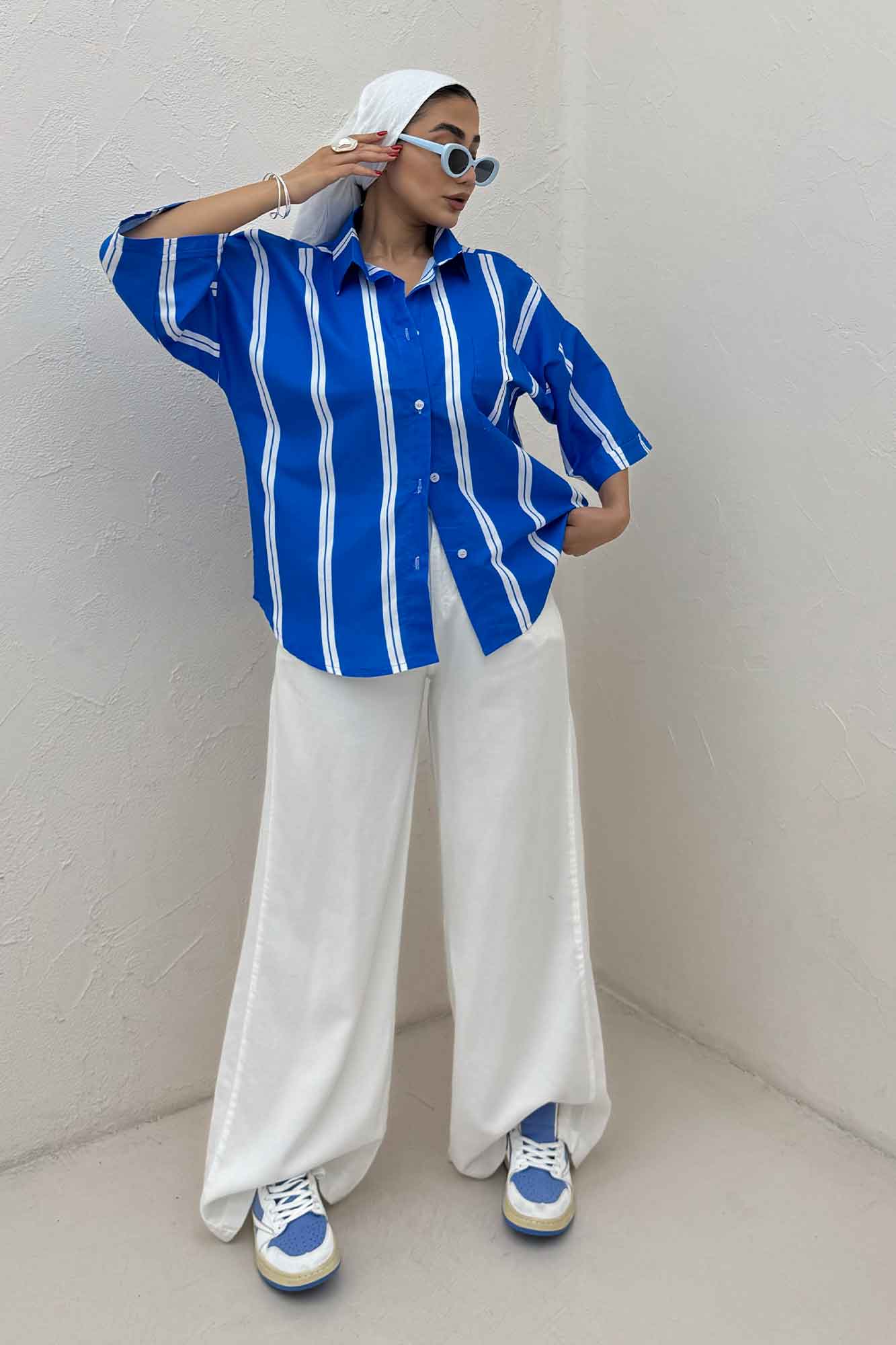 شومیز پری راه راه 7003