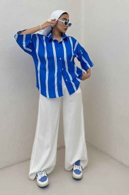 شومیز پری راه راه 7003