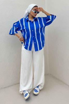 شومیز پری راه راه 7003