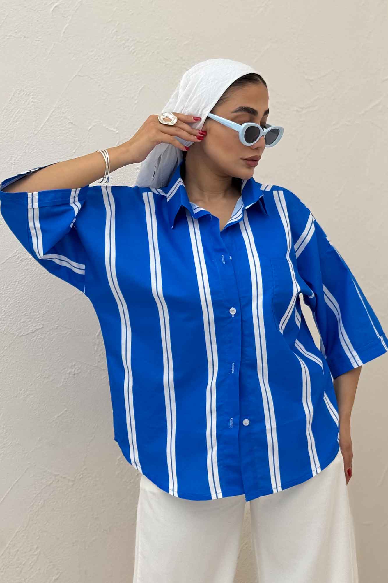 شومیز پری راه راه 7003