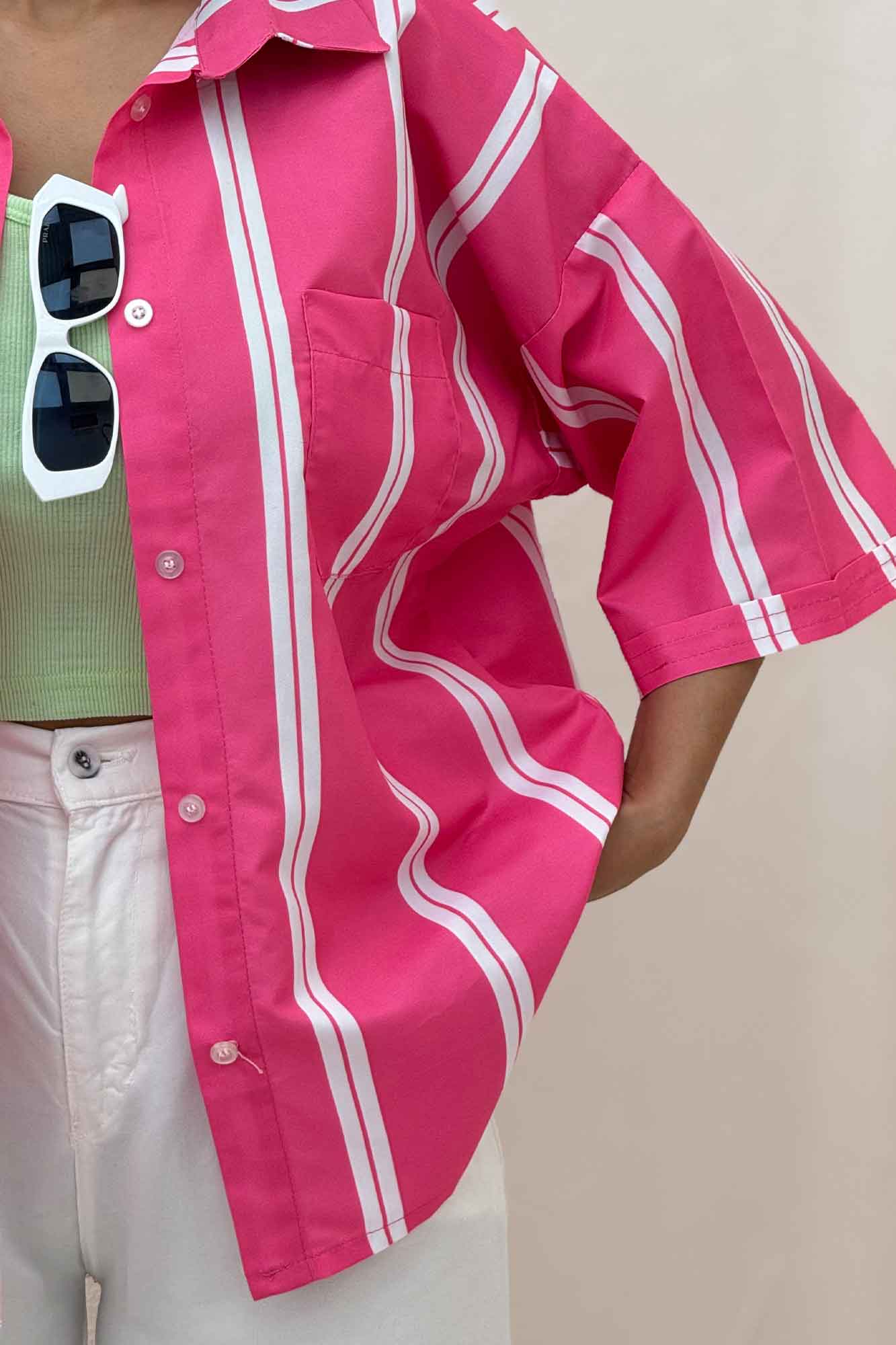 شومیز پری راه راه 7003