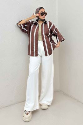 شومیز پری راه راه 7003