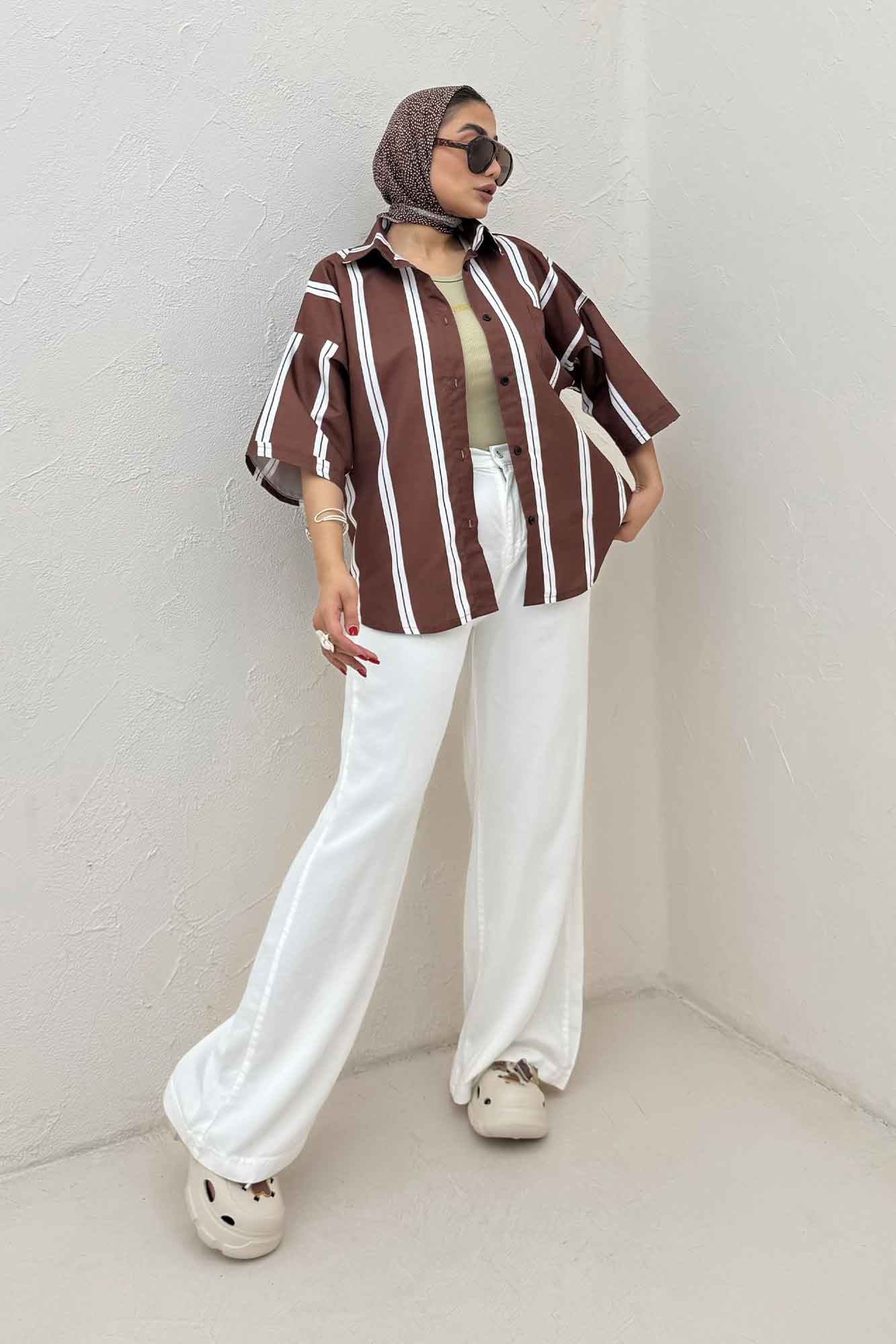 شومیز پری راه راه 7003