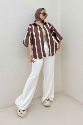 شومیز پری راه راه 7003