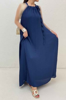 پیراهن پلیسه حریر گت دار 1067