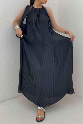 پیراهن پلیسه حریر گت دار 1067