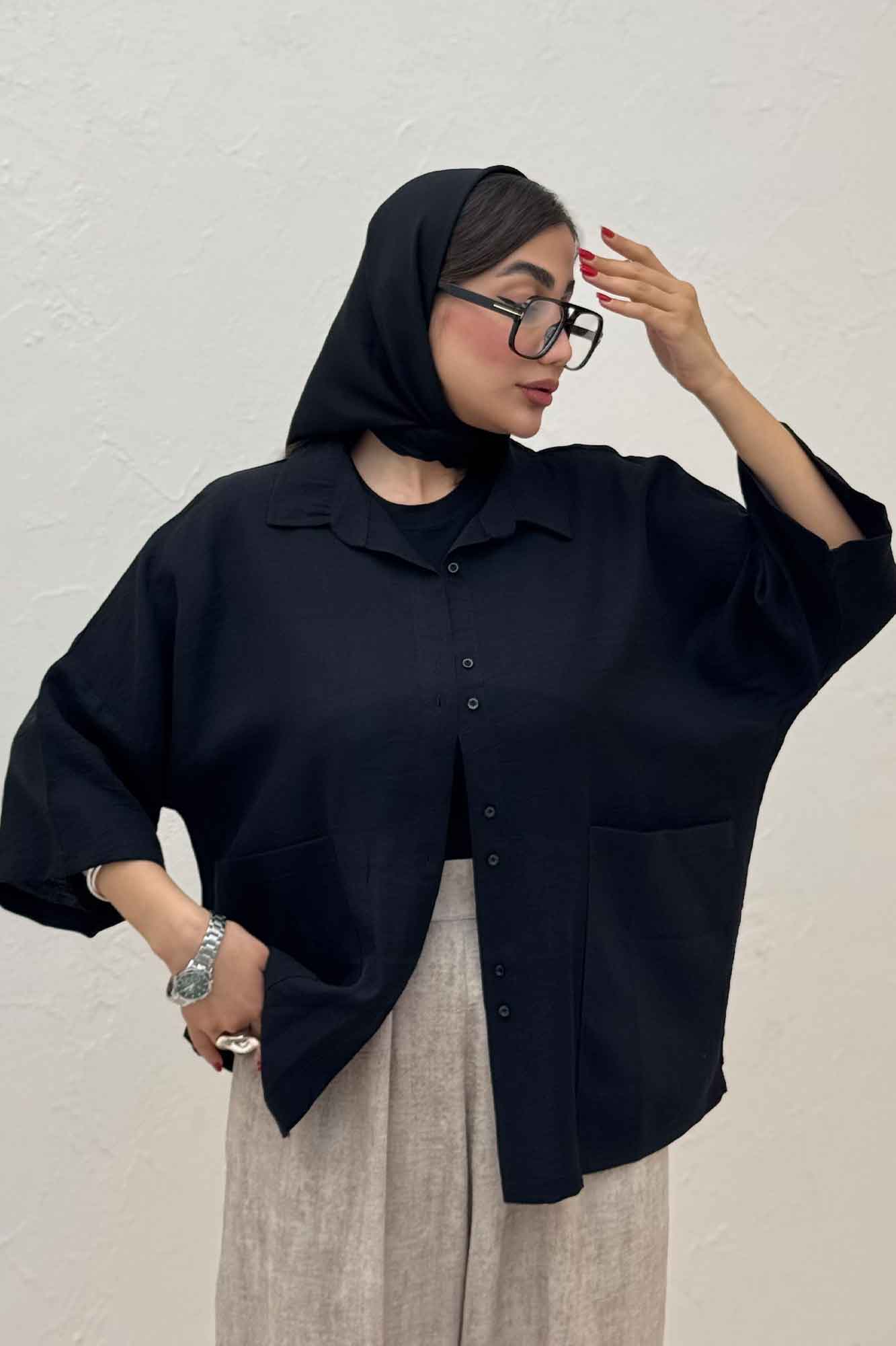 شومیز دو جیب 1073