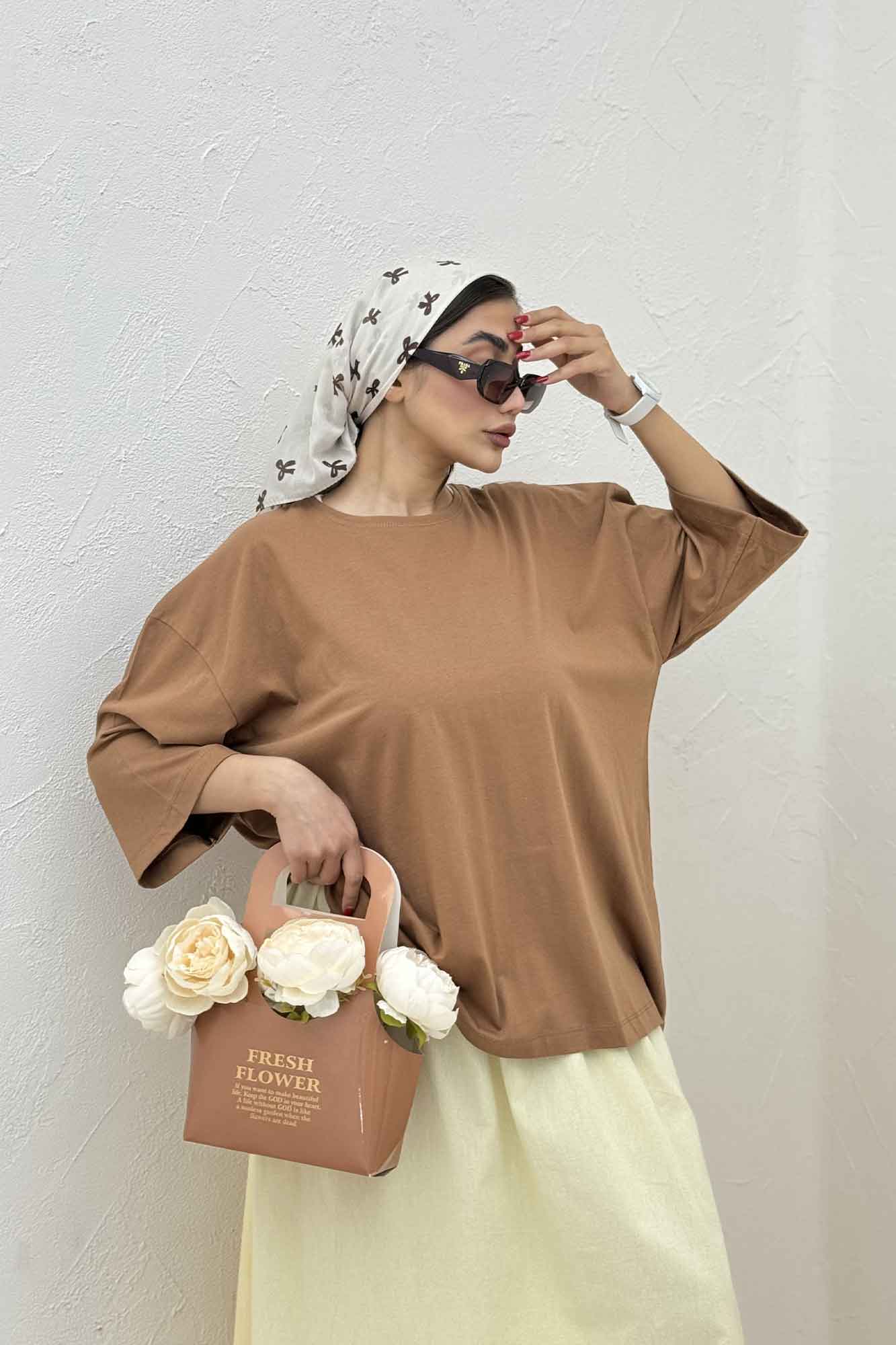 تیشرت باکسی پنبه 1023