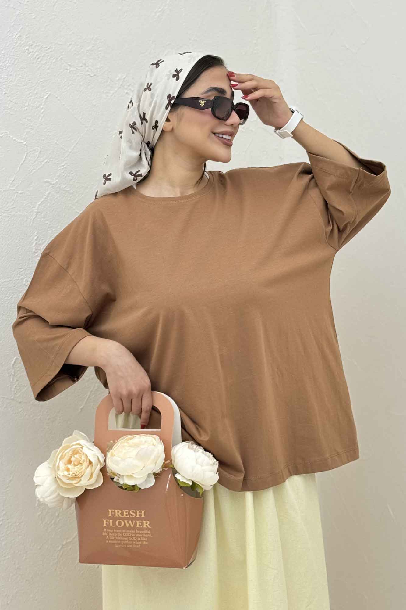 تیشرت باکسی پنبه 1023