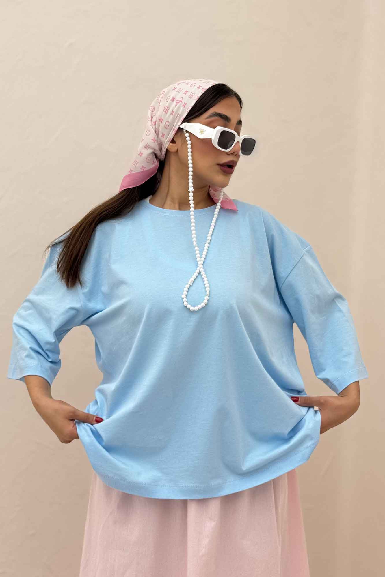 تیشرت باکسی پنبه 1023