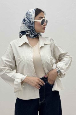 مانتو لینن سه جاف پهن TR