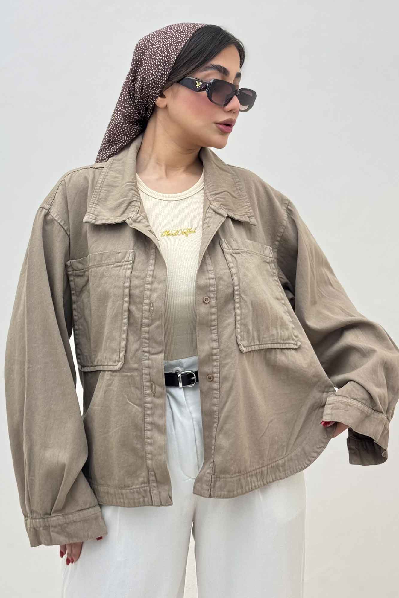 مانتو کتان پایین هلال TR