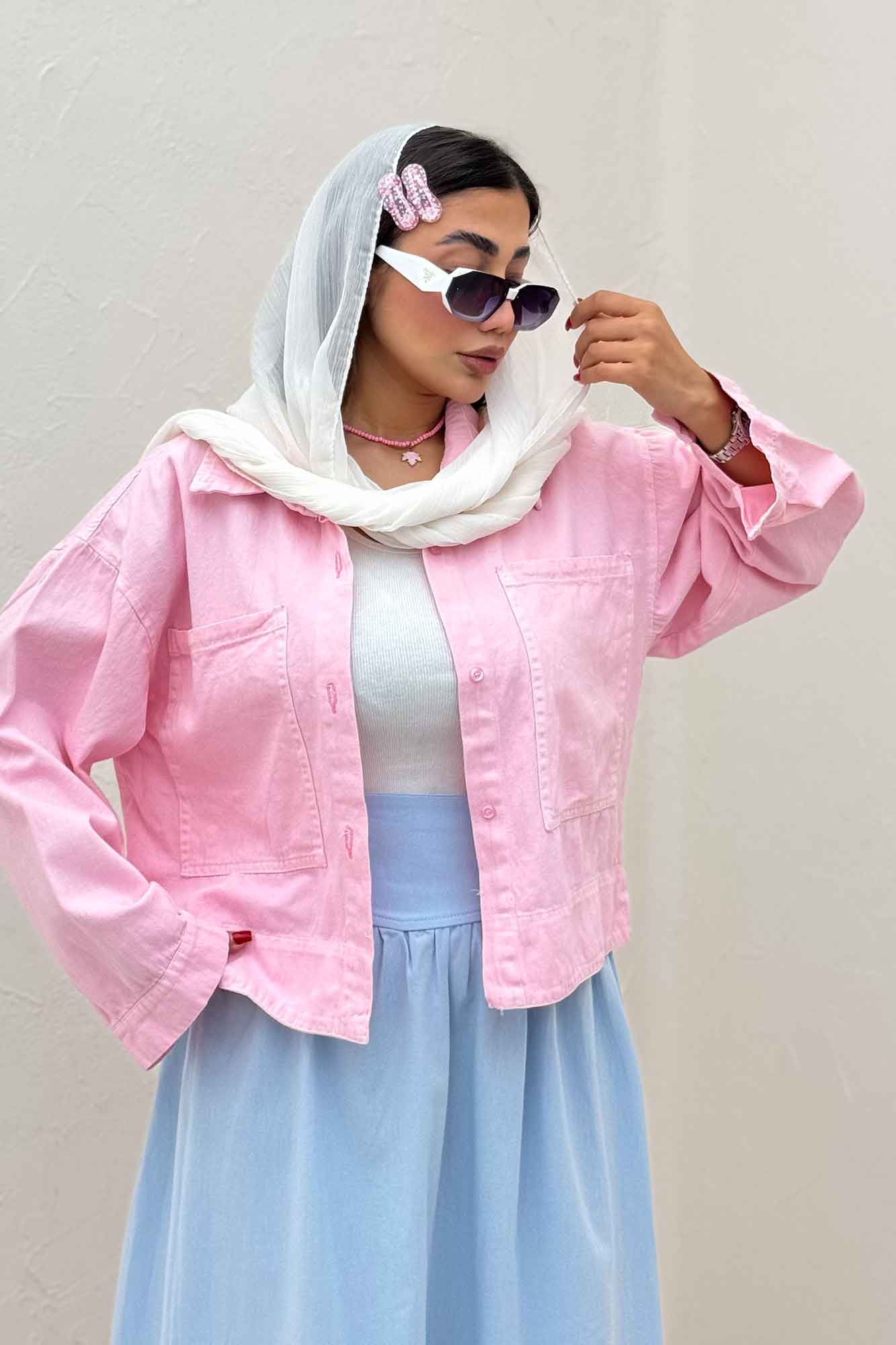 مانتو کتان سه جاف پهن TR