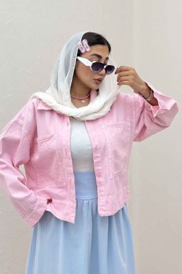 مانتو کتان سه جاف پهن TR