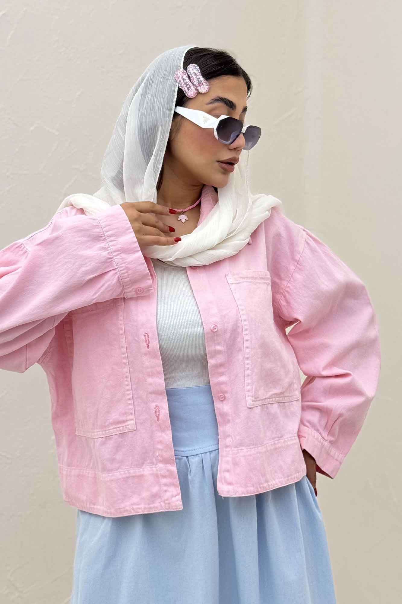 مانتو کتان سه جاف پهن TR