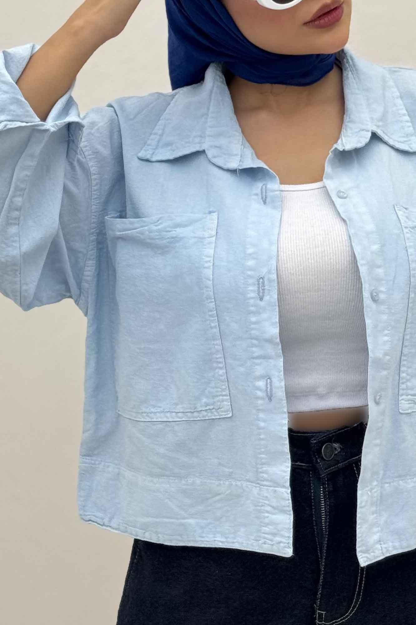 مانتو لینن سه جاف پهن TR