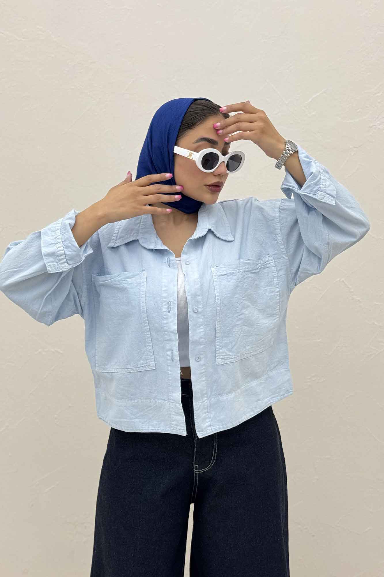 مانتو لینن سه جاف پهن TR