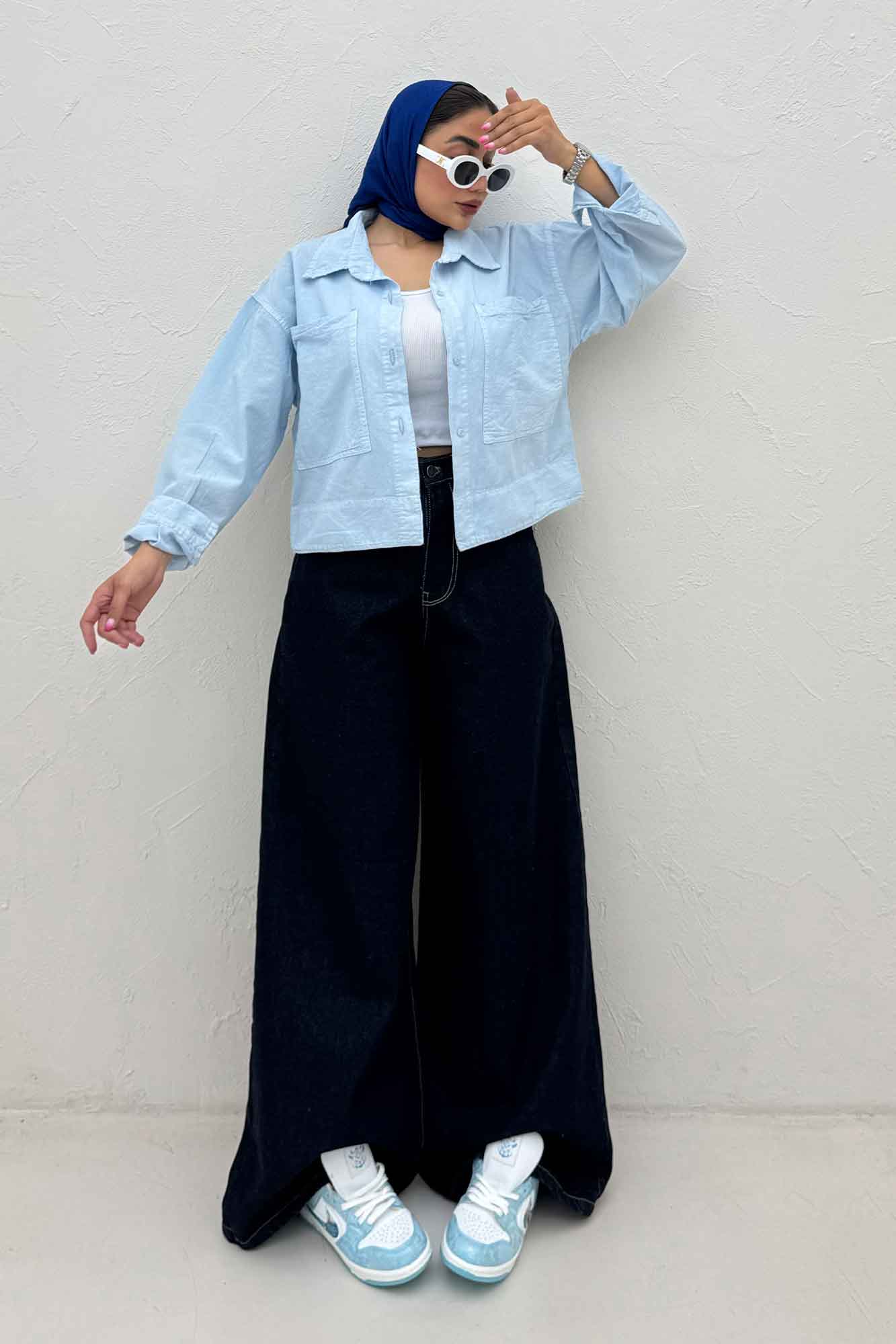 مانتو لینن سه جاف پهن TR