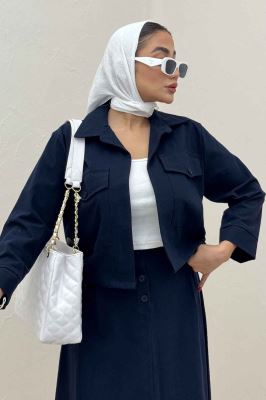 ست کت و دامن لینن آداک