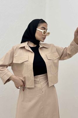 ست کت و دامن لینن آداک