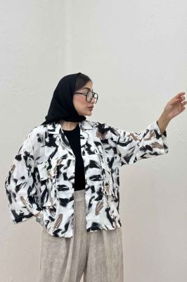 مانتو لینن اسلپ دو جیب کد 4