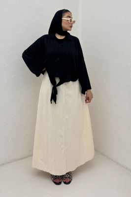 شومیز پایین گره یقه هفت